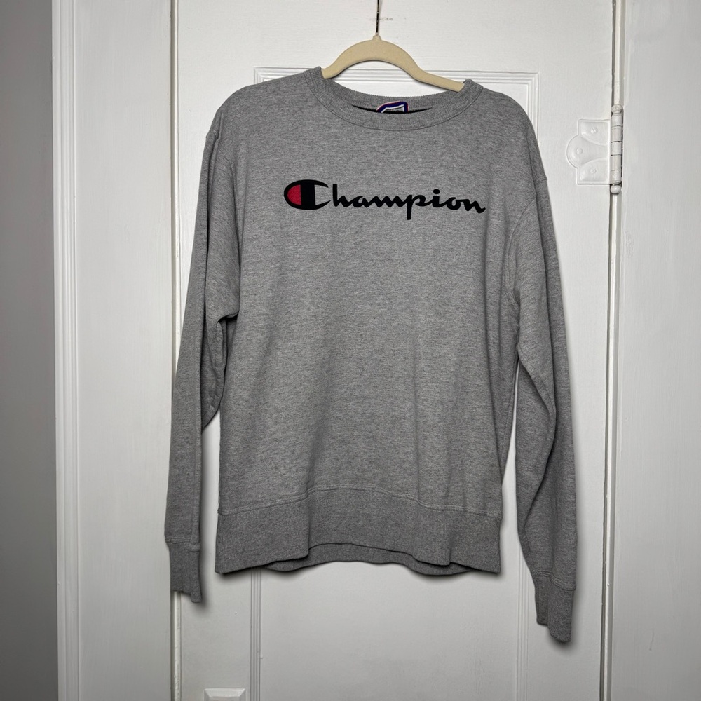 Champion Vintage Classic Gray Crewneck Sweatshirt Athleticwear Medium